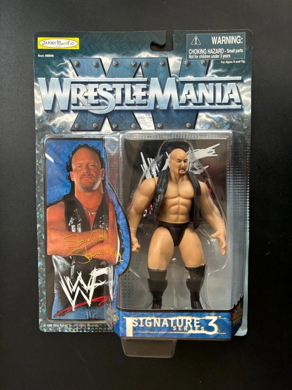 WWE Stone Cold Steve Austin wrestlemania signatutre Series 3 Action Figure Etsy UK