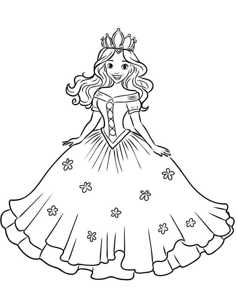 70 Princess Colouring Pages for Kids Princess Colouring Pages Kids