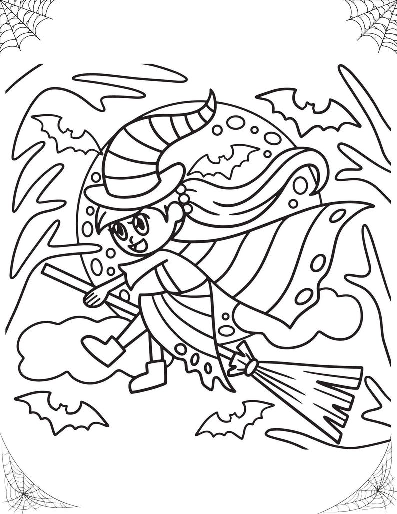 70 Halloween Colouring Pages for Kidshalloween Colouring Pages Kids