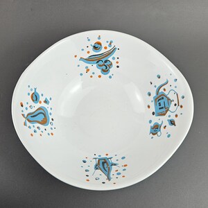 Crown Devon frukostskål, funky mönster, samlarobjekt vintage