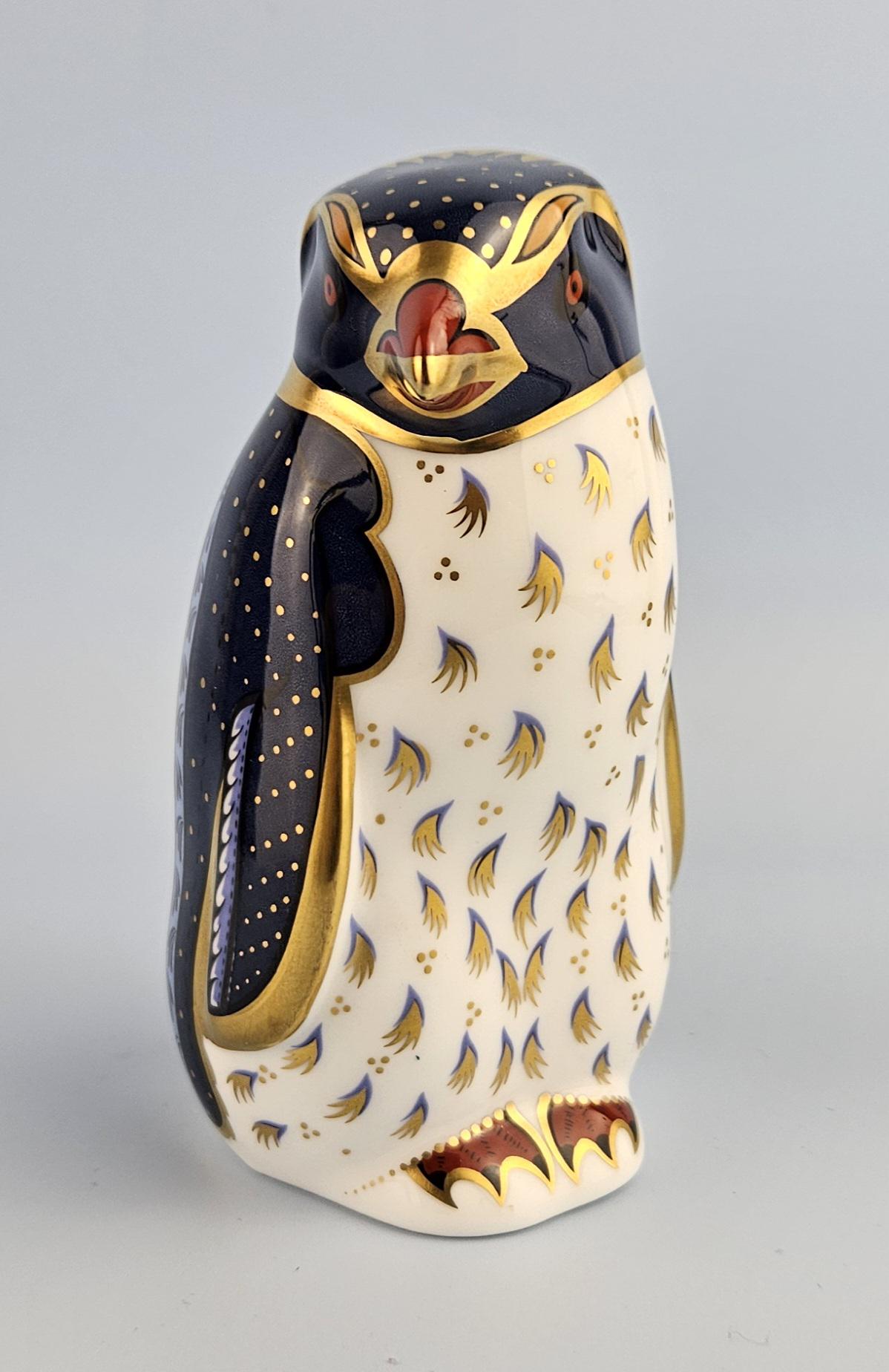 Crown Derby Penguin - Etsy