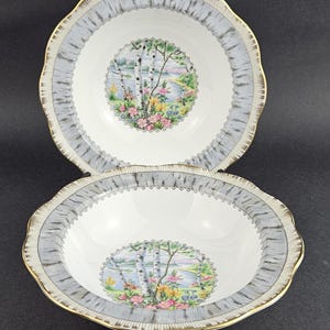 Royal Albert Dessert Plate, Silver Birch Pattern. Vintage Collectible Pottery.