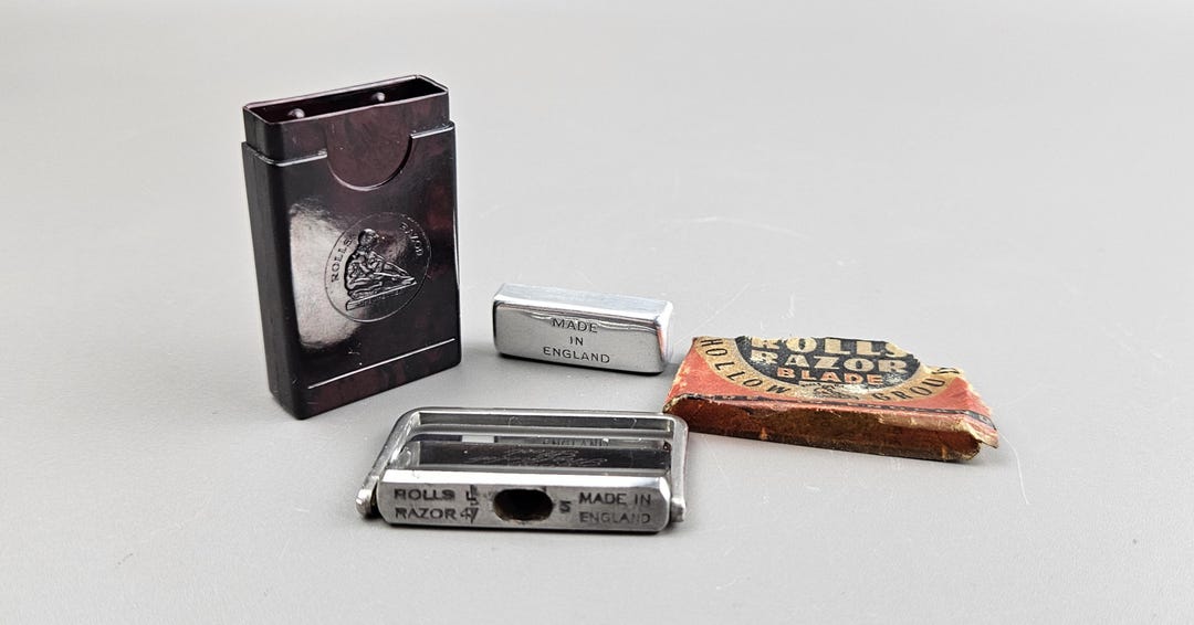Rolls Razor, Imperial Blade Heads, Bakelite Case. Vintage. - Etsy