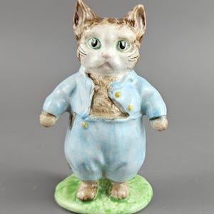 Estatueta Beswick Tom Kitten Coleção Beatrix Potter 1948 Colecionável Vintage.