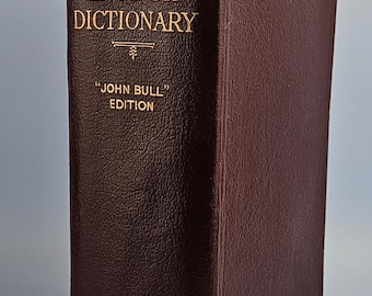 1932 Prima edizione del "John Bull" New English Dictionary. A cura di Ernest A. Baker.