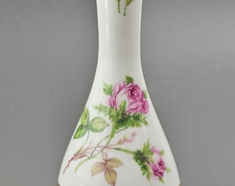 Vintage Small Centerpiece Bud Vase with Floral Pattern, Collectible.