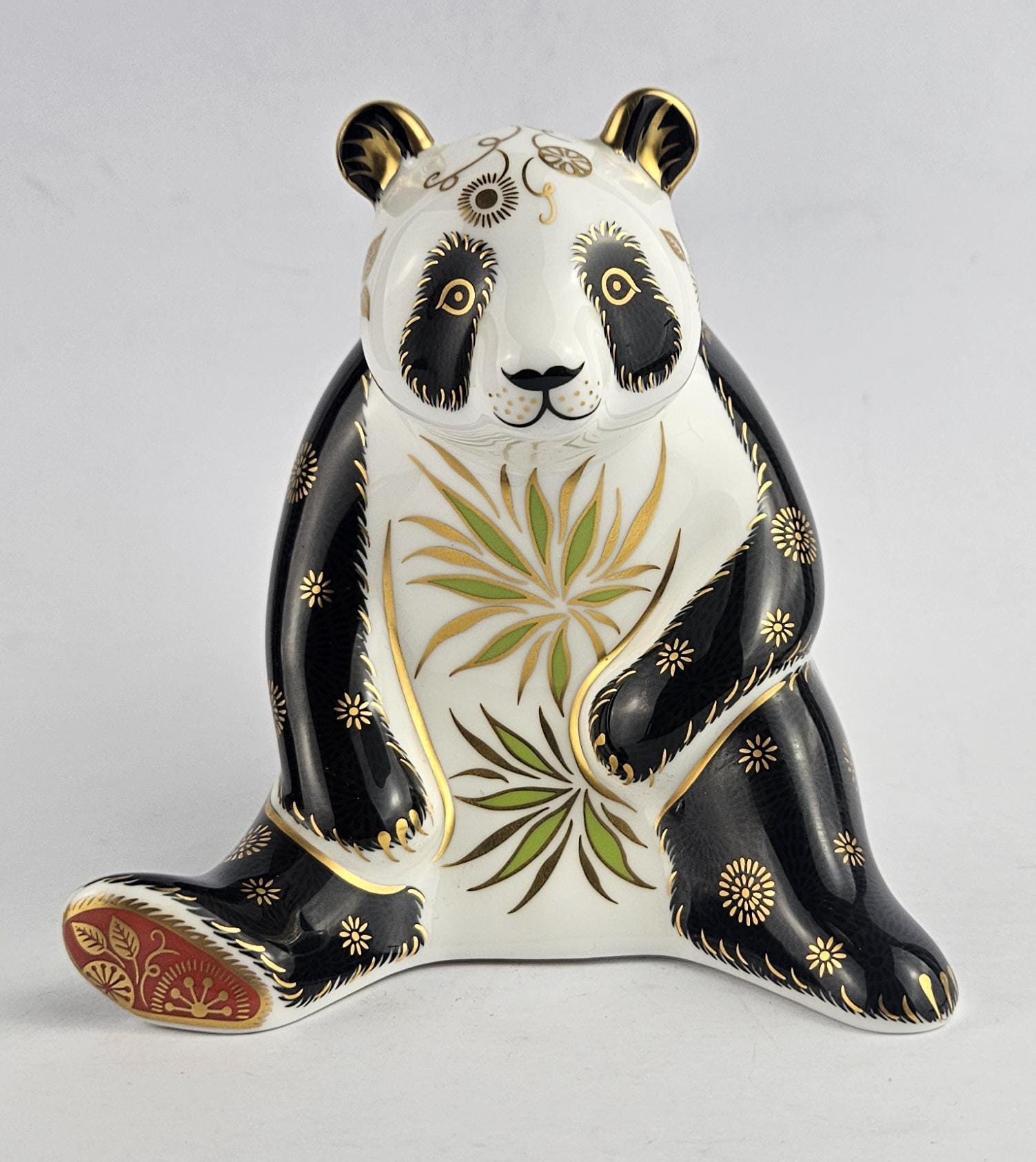 Gold Panda Figurine - Etsy Finland