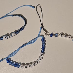Beaded Enhypen Walk The Line Tour Concert Bracelet/ Phone Strap