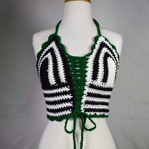 Crochet top-Beetlejuice
