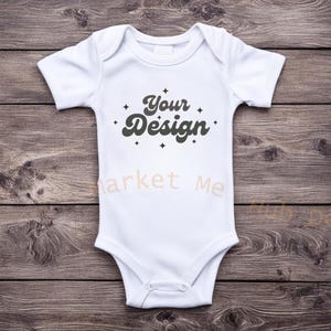 Infant Bodysuit Mockup, Baby Bodysuit Mock Up