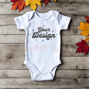 Infant Bodysuit Mockup, Baby Bodysuit Mock Up, Fall Infant Bodysuit Mockup, Halloween Infant Bodysuit Mockup, Baby Bodysuit Fall Mockup