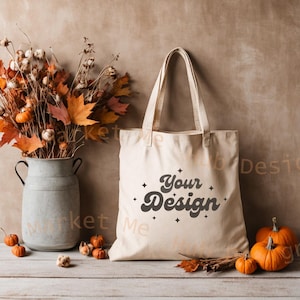 Fall Mockup, Halloween Tote Bag Mock Up, Fall Tote Bag Mock Up, Cotton canvas tote bag mockup, Tote Bag Mockup, Canvas Tote Mockup