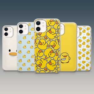 Duck Phone Case Cute Goose Aesthetic Cover for iPhone 16, 15, 14, 13, 12, Samsung S25, S24FE, S23, A16, A54, A25, A15, Pixel 9, 8A,7A,6