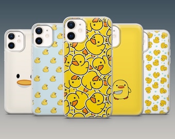 Cute Duck TPU Phone Case, Aesthetic Goose Design