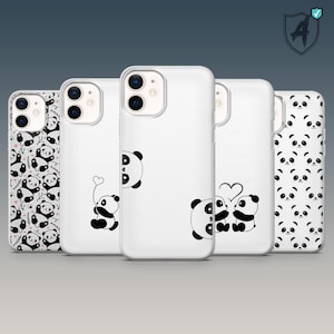 Flauschiger Panda Handy Fall Niedlicher Bambus Panda für iPhone 16, 15, 14, 13, 12, Samsung S24Ultra, S23FE, S22, A15, A54, A25, A14, Pixel9 8A,7