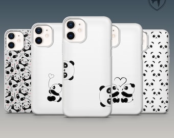 Cute Panda Phone Case, Soft TPU Gel Cover