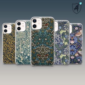 William Morris Handytasche Morris Druck Malerei Kunst für iPhone 16, 15 Pro, 14, 13, 12, Samsung S24, S23FE, S22, A15, A54, A25, A14, Pixel 9