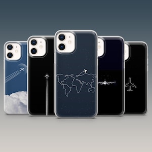 Flugzeug Handyhülle Aviator für iPhone 16Pro, 15, 14, 13, 12, 11, Samsung S24, S23FE, S22, A15, A54, A25, A14, Pixel 9 ,8,7,7A