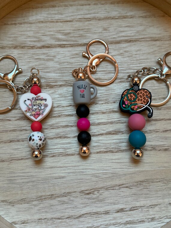 Nurse Beaded Keychain Nurse Beaded Keychain