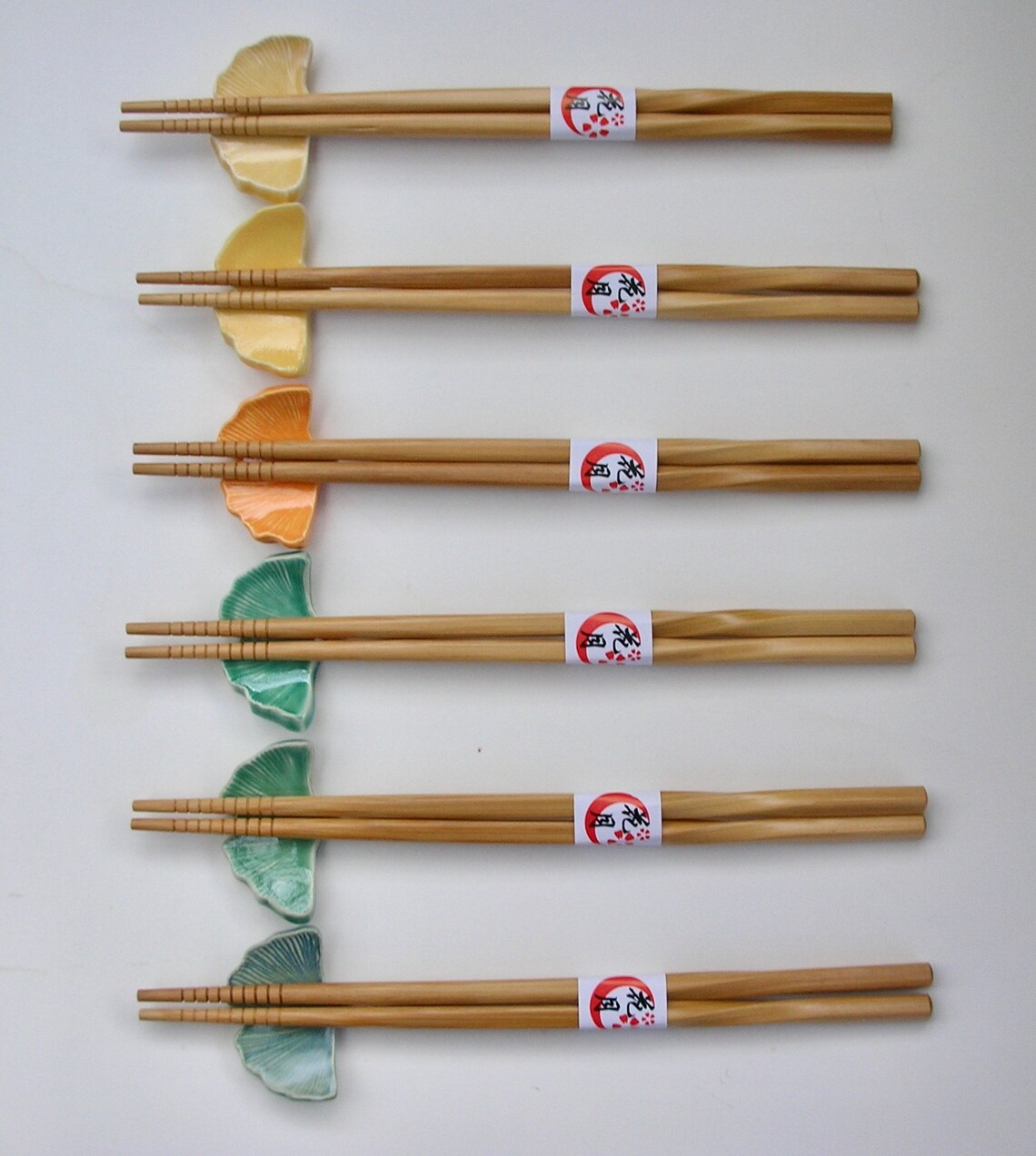 Ceramic Chopstick Rests With Chopsticks. Set of Six Handmade Etsy