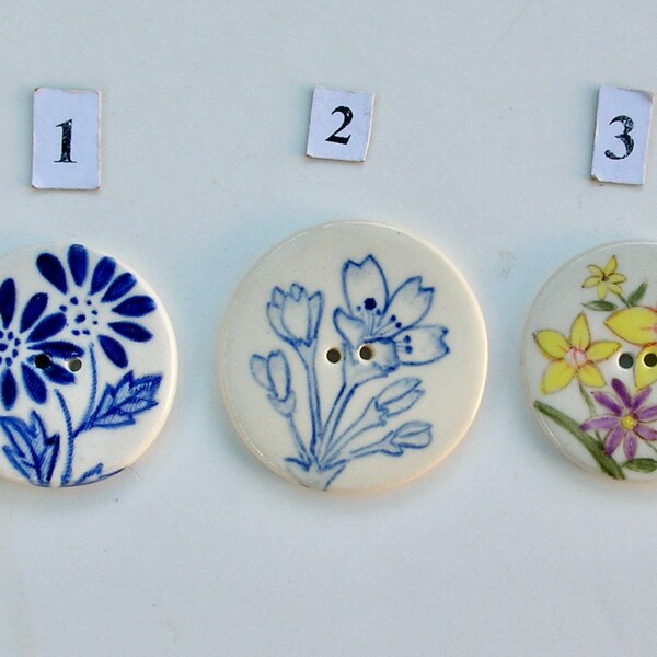 Porcelain Buttons Etsy