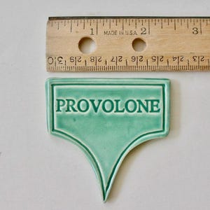 Ceramic Cheese Markers, Set of Five or more, Handmade, Food Safe Glaze image 2