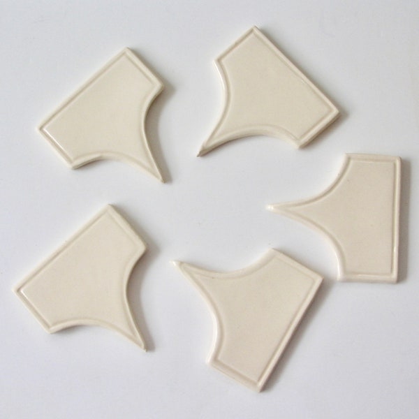 Your Choice of Ceramic Blank Cheese Markers, Handmade, Set of Five or More, Food Safe Glaze