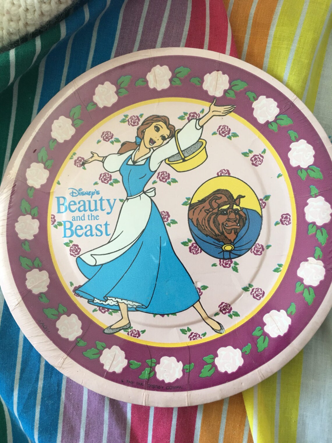 Vintage beauty and the beast paper plates birthday party goods Etsy