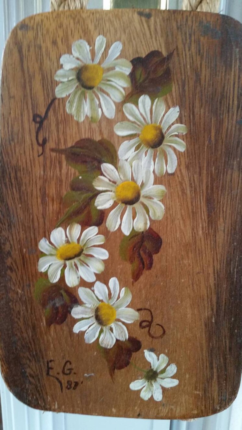 Flower - Handpainted Wooden Hanging
