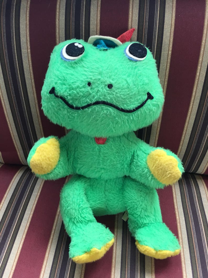 Vintage dardanelle frog pillow pets plush 1960s stuffed ...