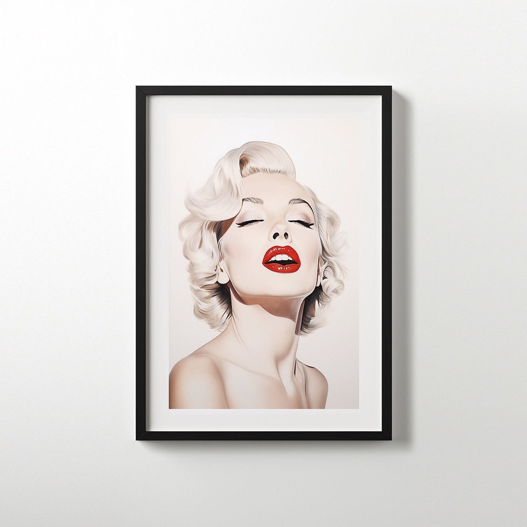 Classic Marilyn Monroe Wall Art Aesthetic Room Decor Wall Prints Best ...