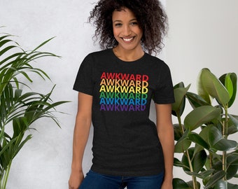 Regenbogen Peinlich Unisex T-shirt