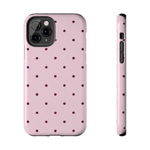 Chic Polka Dot Phone Case, Stylish Mobile Cover, Cute Tech Accessory, Protective Case for Women, Gift for Friends, Birthday Present