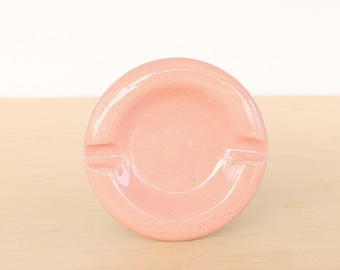 Bubblegum Pink Ashtray  Colorful Ceramic Ash Tray Chunky Ceramic Dish Incense Holder