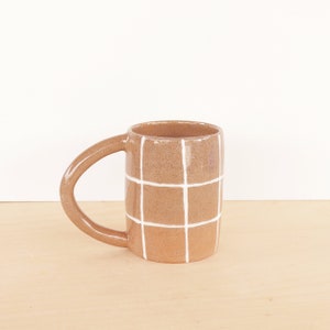 Colorful Ceramic Mug Handmade Coffee Mug Rainbow Pottery Coffee Cup White