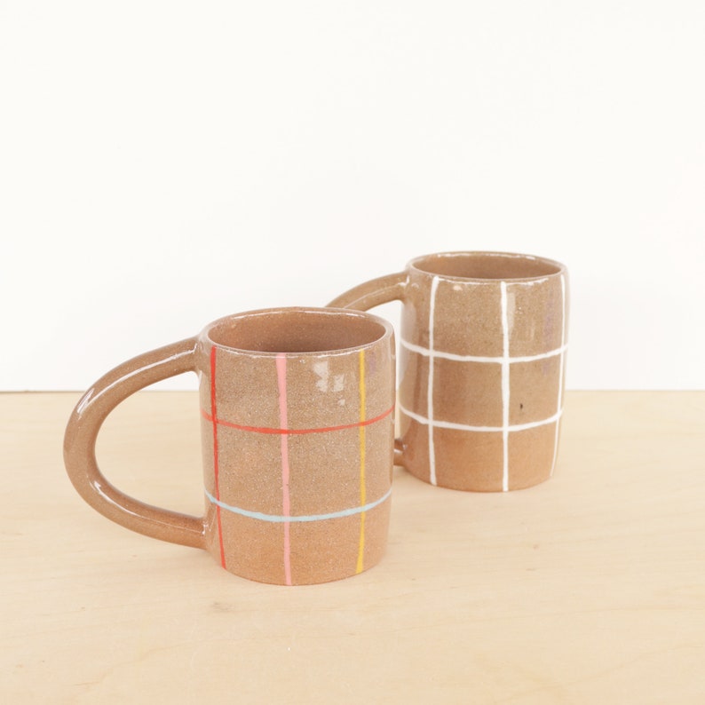 Colorful Ceramic Mug Handmade Coffee Mug Rainbow Pottery Coffee Cup image 1