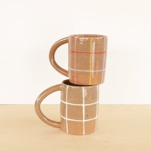 Colorful Ceramic Mug Handmade Coffee Mug Rainbow Pottery Coffee Cup image 4