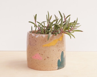 3 Inch Colorful Planter | Modern Ceramic Plant Pot | Cactus Planter | Indoor Succulent Vessel