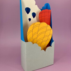 Cartão de Balão de Ar Quente - Cartão Pop-up para Imprimir com Envelope | Cartões de Papel Artesanal Faça Você Mesmo | Download Instantâneo | Faça Você Mesmo