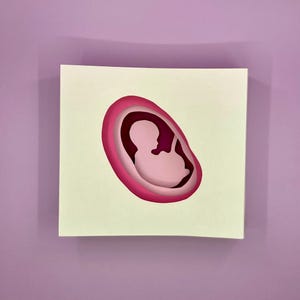 Tarjeta de maternidad para baby shower: tarjeta de felicitación emergente imprimible con sobre / Tarjetas de papel hechas a mano / Descarga instantánea / Hazlas tú mismo
