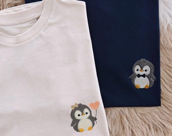 Pinguin Tshirt | Paar Tshirt liebe | Partner Geschenk | Geschenk Jahrestag Freundin Freund Liebe | Geburtstagsgeschenk Partner Tshirts liebe