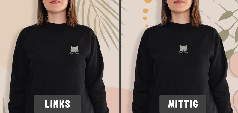 Lustige Katzen-Sweatshirts für Tierliebhaber Geschenke für Katzen-Mamas gestickte Herbstpullover Haustier-Geburtstagsgeschenk für Damen Puli bild 6