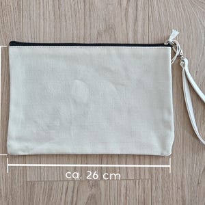 Kosmetiktasche Hund | Geschenk für Dackelliebhaber | Schminktasche Dackel bestickt | Schminktasche süßer Dackel | Kulturtasche Hunde Motiv image 8