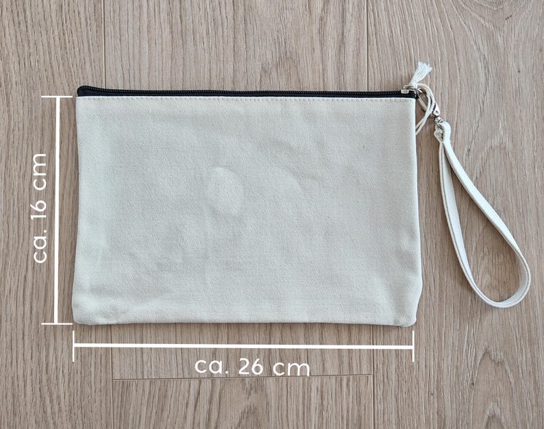 Kosmetiktasche Hund | Geschenk für Dackelliebhaber | Schminktasche Dackel bestickt | Schminktasche süßer Dackel | Kulturtasche Hunde Motiv image 8