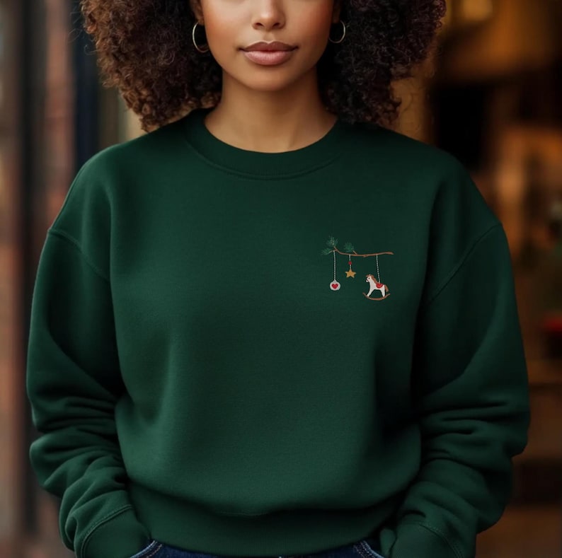 Weihnachtspullover Damen Ornament Design – festlicher Pulli als Weihnachtsgeschenk Familie oder Freundin
