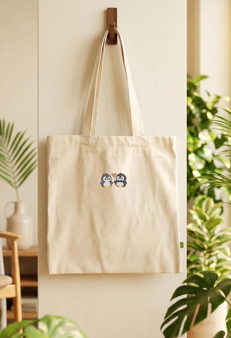 Bestickte Baumwolltasche als Geburtstagsgeschenk für sie