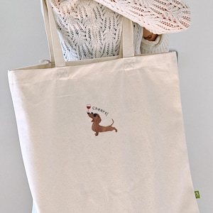 Geschenkidee für Hundebesitzer – hochwertig bestickte Tasche