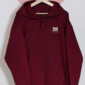 Lustige Katzen-Sweatshirts für Tierliebhaber Geschenke für Katzen-Mamas gestickte Herbstpullover Haustier-Geburtstagsgeschenk für Damen Puli bild 3