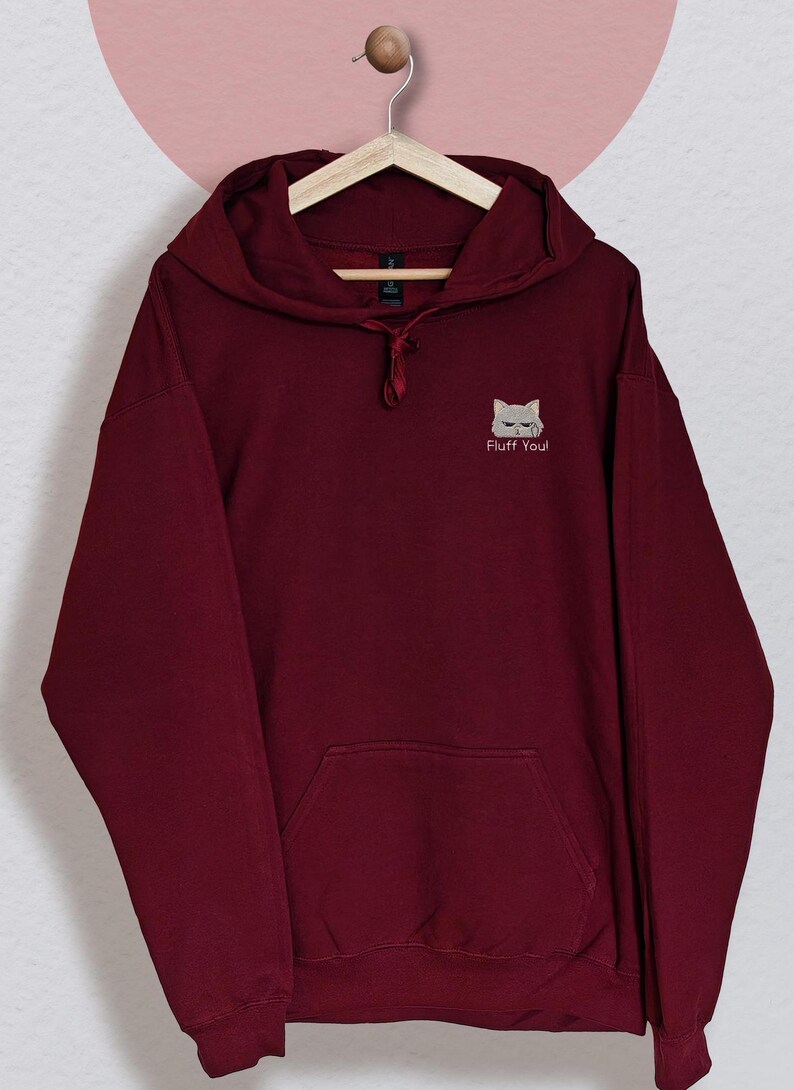 Lustige Katzen-Sweatshirts für Tierliebhaber Geschenke für Katzen-Mamas gestickte Herbstpullover Haustier-Geburtstagsgeschenk für Damen Puli bild 3