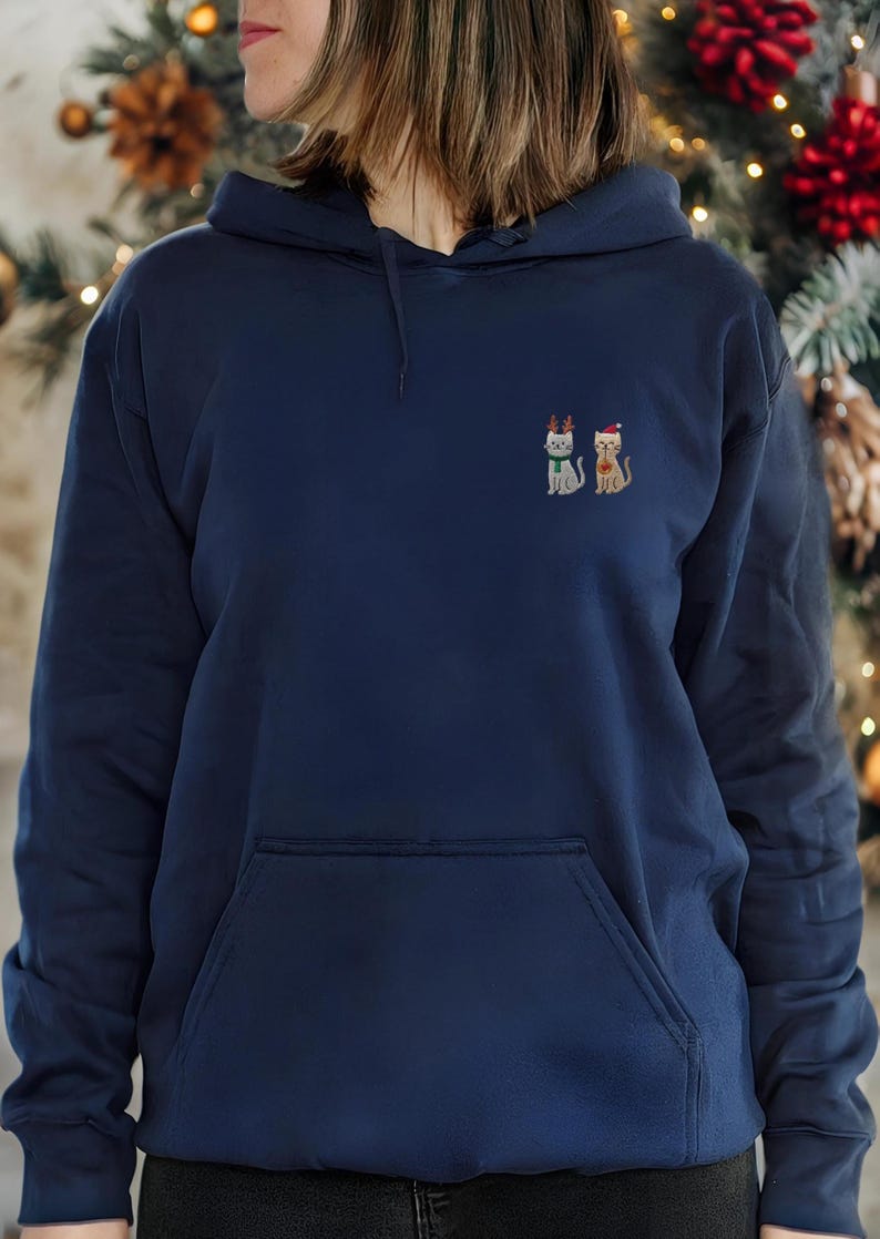 Weihnachts Pullover Katzen Motiv Geschenkidee Weihnachten
